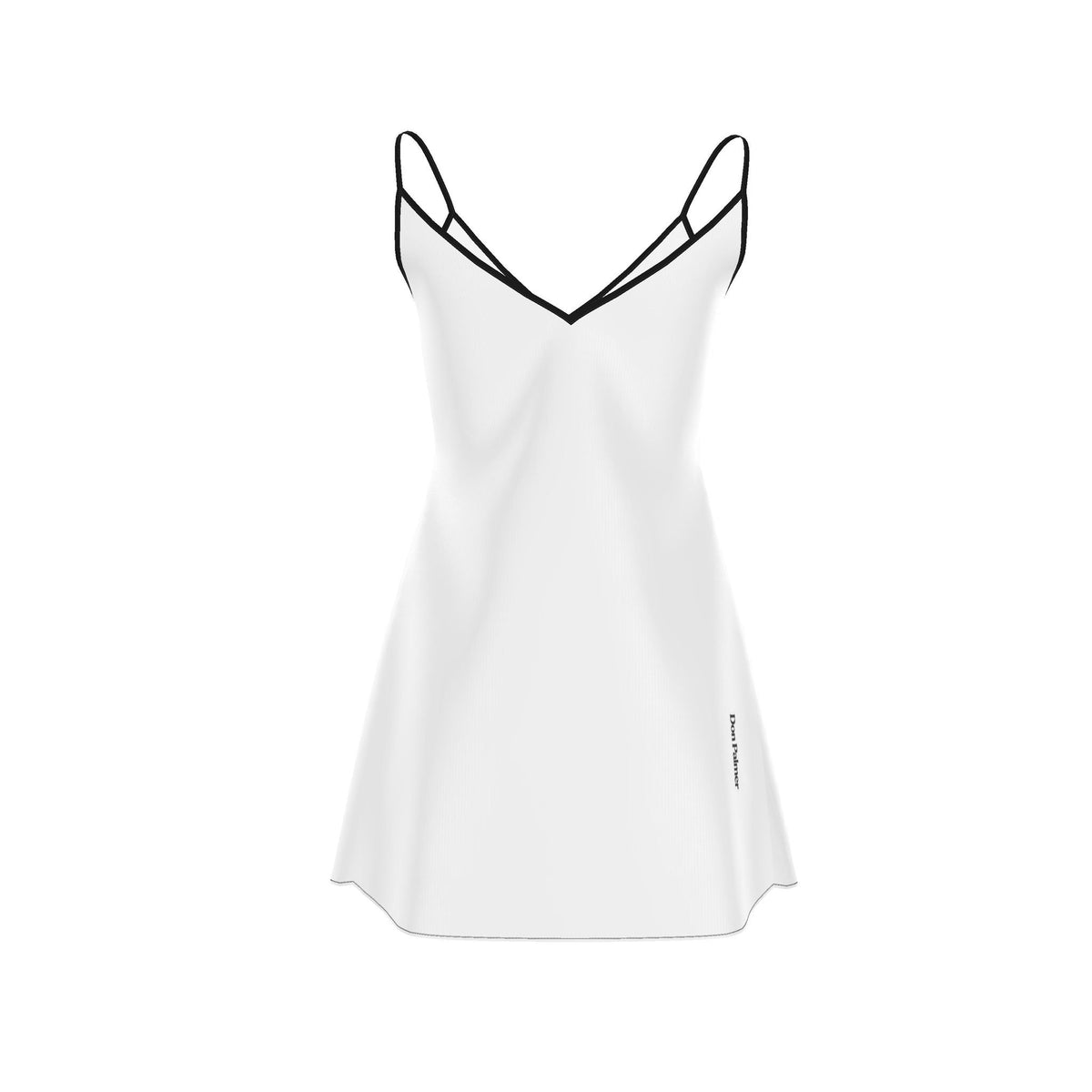 Don Palmer Interlocking DP Logo Mini Slip Dress